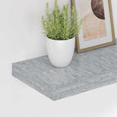 vidaXL 4 db betonszürke MDF lebegő fali polc 120 x 23,5 x 3,8 cm