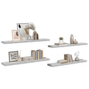 vidaXL 4 db betonszürke MDF lebegő fali polc 120 x 23,5 x 3,8 cm