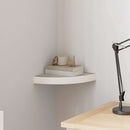 vidaXL tölgyszínű és fehér MDF fali sarokpolc 25 x 25 x 3,8 cm
