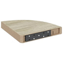 vidaXL 4 db tölgyszínű és fehér MDF fali sarokpolc 25 x 25 x 3,8 cm