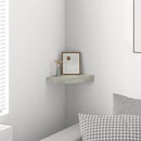vidaXL betonszürke MDF fali sarokpolc 25 x 25 x 3,8 cm