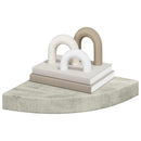 vidaXL 2 db betonszürke MDF fali sarokpolc 25 x 25 x 3,8 cm