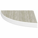 vidaXL tölgyszínű és fehér MDF fali sarokpolc 35 x 35 x 3,8 cm