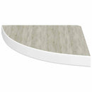 vidaXL 2 db tölgyszínű és fehér MDF fali sarokpolc 35 x 35 x 3,8 cm