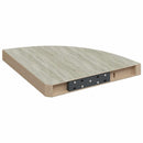 vidaXL 4 db tölgyszínű és fehér MDF fali sarokpolc 35 x 35 x 3,8 cm