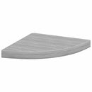 vidaXL betonszürke MDF fali sarokpolc 35 x 35 x 3,8 cm