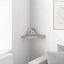 vidaXL betonszürke MDF fali sarokpolc 35 x 35 x 3,8 cm
