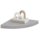 vidaXL betonszürke MDF fali sarokpolc 35 x 35 x 3,8 cm