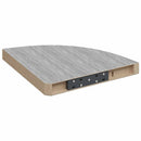 vidaXL betonszürke MDF fali sarokpolc 35 x 35 x 3,8 cm