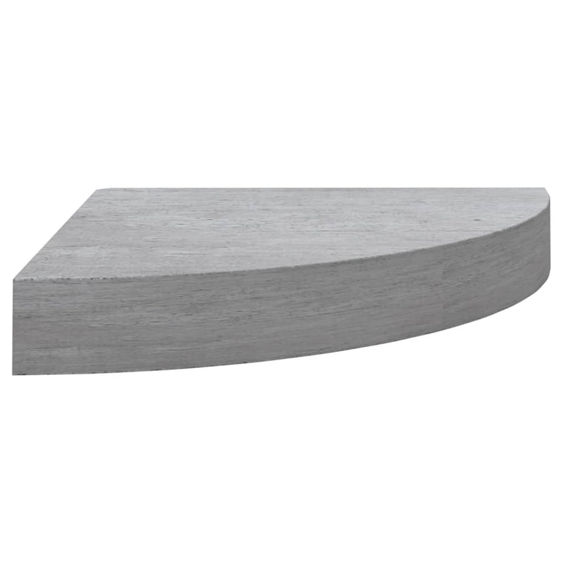 vidaXL 4 db betonszürke MDF fali sarokpolc 35 x 35 x 3,8 cm