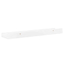vidaXL 2 db magasfényű fehér fali polc 40 x 9 x 3 cm