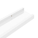 vidaXL 2 db magasfényű fehér fali polc 40 x 9 x 3 cm