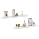 vidaXL 2 db magasfényű fehér fali polc 60 x 9 x 3 cm