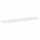 vidaXL 2 db magasfényű fehér fali polc 80 x 9 x 3 cm