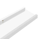 vidaXL 2 db magasfényű fehér fali polc 80 x 9 x 3 cm
