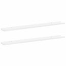 vidaXL 2 db magasfényű fehér fali polc 100 x 9 x 3 cm