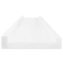 vidaXL 2 db magasfényű fehér fali polc 100 x 9 x 3 cm