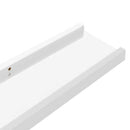 vidaXL 2 db magasfényű fehér fali polc 115 x 9 x 3 cm