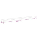 vidaXL 2 db magasfényű fehér fali polc 115 x 9 x 3 cm