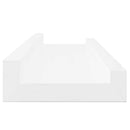 vidaXL 4 db magasfényű fehér fali polc 40 x 9 x 3 cm
