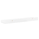 vidaXL 4 db magasfényű fehér fali polc 40 x 9 x 3 cm