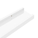 vidaXL 4 db magasfényű fehér fali polc 40 x 9 x 3 cm