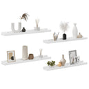vidaXL 4 db magasfényű fehér fali polc 60 x 9 x 3 cm