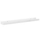 vidaXL 4 db magasfényű fehér fali polc 60 x 9 x 3 cm