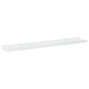 vidaXL 4 db magasfényű fehér fali polc 80 x 9 x 3 cm