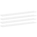 vidaXL 4 db magasfényű fehér fali polc 100 x 9 x 3 cm