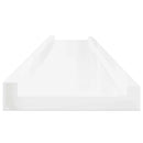 vidaXL 4 db magasfényű fehér fali polc 100 x 9 x 3 cm