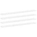 vidaXL 4 db magasfényű fehér fali polc 115 x 9 x 3 cm