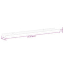vidaXL 4 db magasfényű fehér fali polc 115 x 9 x 3 cm