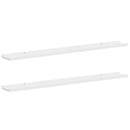 vidaXL 2 db fehér fali polc 100 x 9 x 3 cm