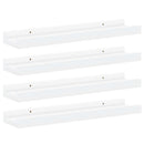 vidaXL 4 db fehér fali polc 40 x 9 x 3 cm