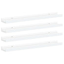 vidaXL 4 db fehér fali polc 60 x 9 x 3 cm