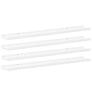 vidaXL 4 db fehér fali polc 100 x 9 x 3 cm