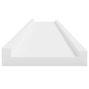 vidaXL 4 db fehér fali polc 100 x 9 x 3 cm