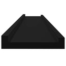 vidaXL 2 db fekete fali polc 100 x 9 x 3 cm