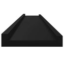 vidaXL 2 db fekete fali polc 115 x 9 x 3 cm