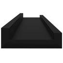 vidaXL 4 db fekete fali polc 60 x 9 x 3 cm
