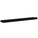 vidaXL 4 db fekete fali polc 60 x 9 x 3 cm