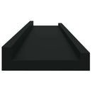 vidaXL 4 db fekete fali polc 80 x 9 x 3 cm