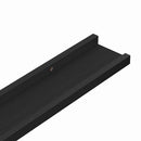 vidaXL 4 db fekete fali polc 115 x 9 x 3 cm