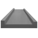 vidaXL 2 db szürke fali polc 100 x 9 x 3 cm
