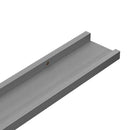 vidaXL 2 db szürke fali polc 100 x 9 x 3 cm