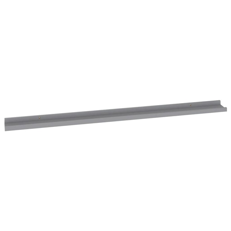 vidaXL 2 db szürke fali polc 115 x 9 x 3 cm