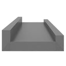 vidaXL 4 db szürke fali polc 40 x 9 x 3 cm
