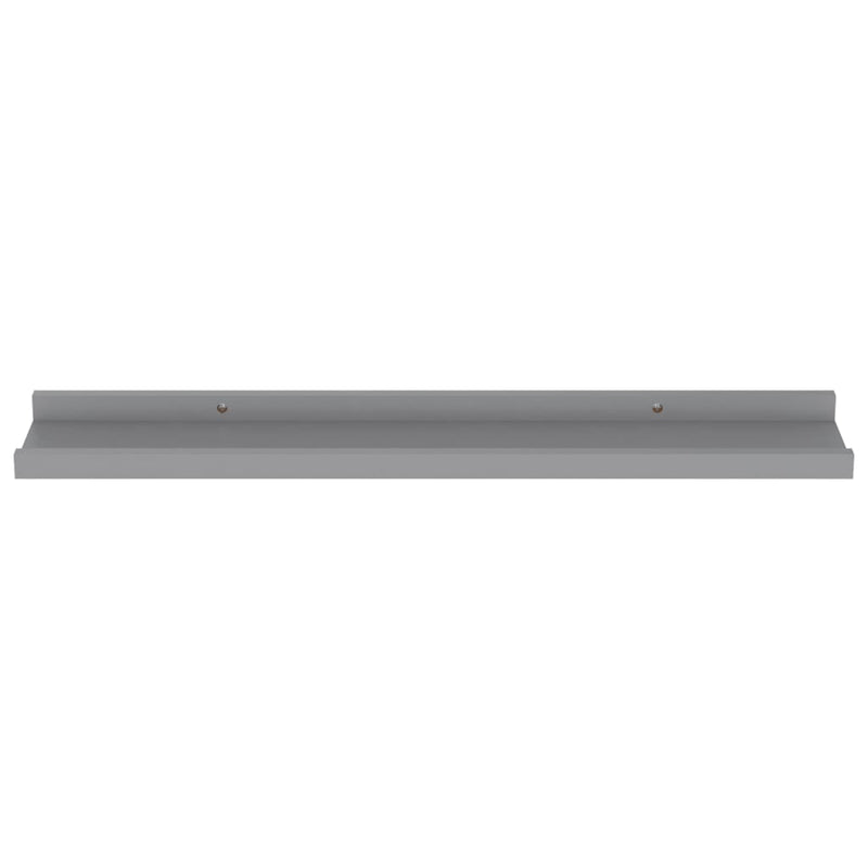 vidaXL 4 db szürke fali polc 60 x 9 x 3 cm