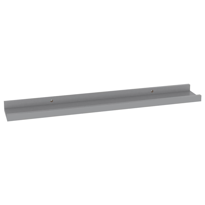 vidaXL 4 db szürke fali polc 60 x 9 x 3 cm